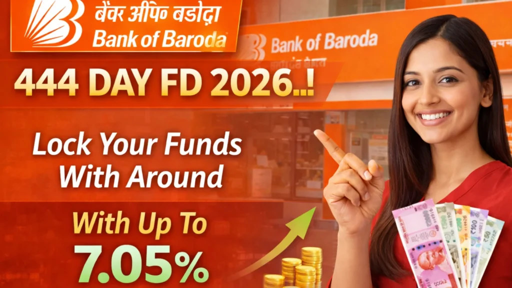 Bank Of Baroda 444 Day FD 2026