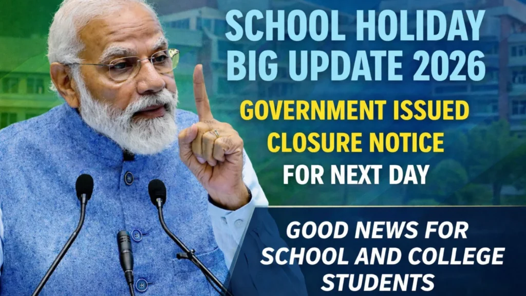 School Holiday Big Update 2026