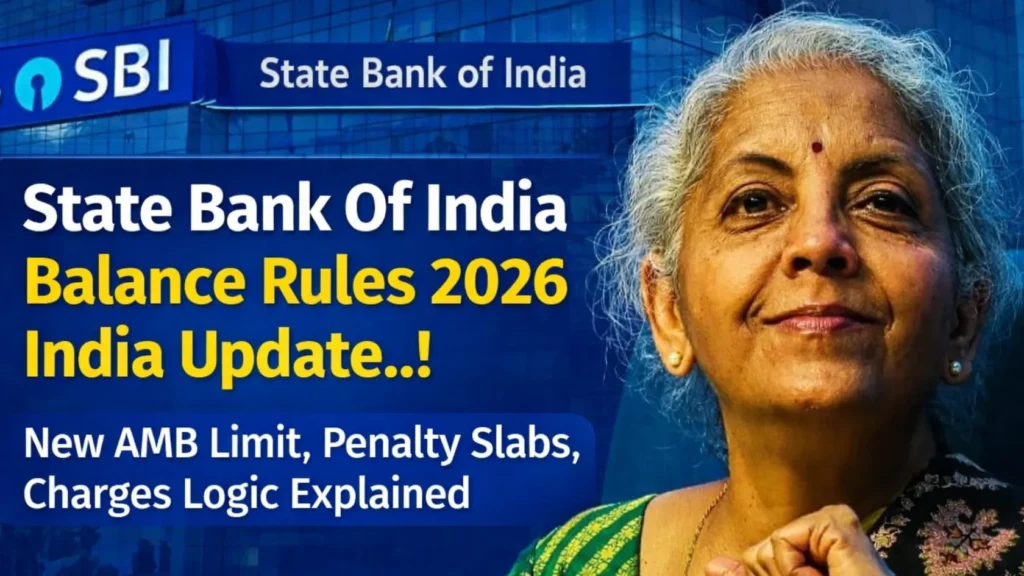 State Bank Of India Balance Rules 2026